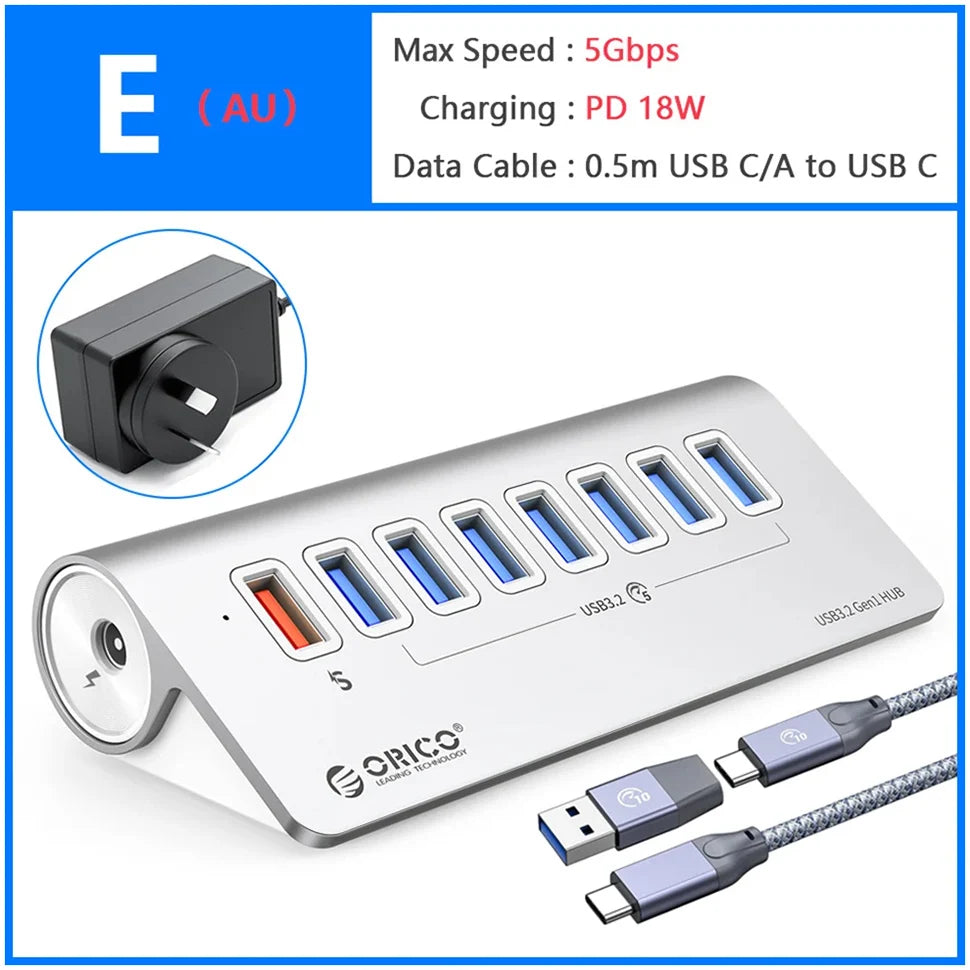 10Gbps USB 3.2 Docking Station Hub | Fast Charging & Multi Ports