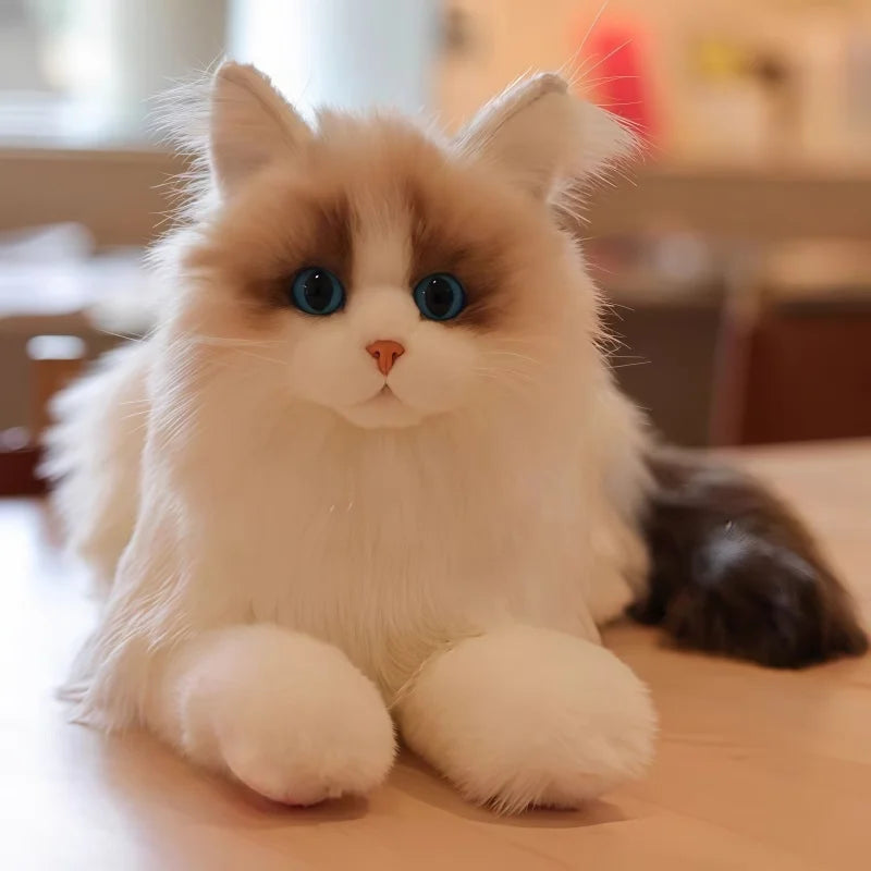 Lifelike Plush Toy Cat | Soft Simulation Doll for Comfort & Joy