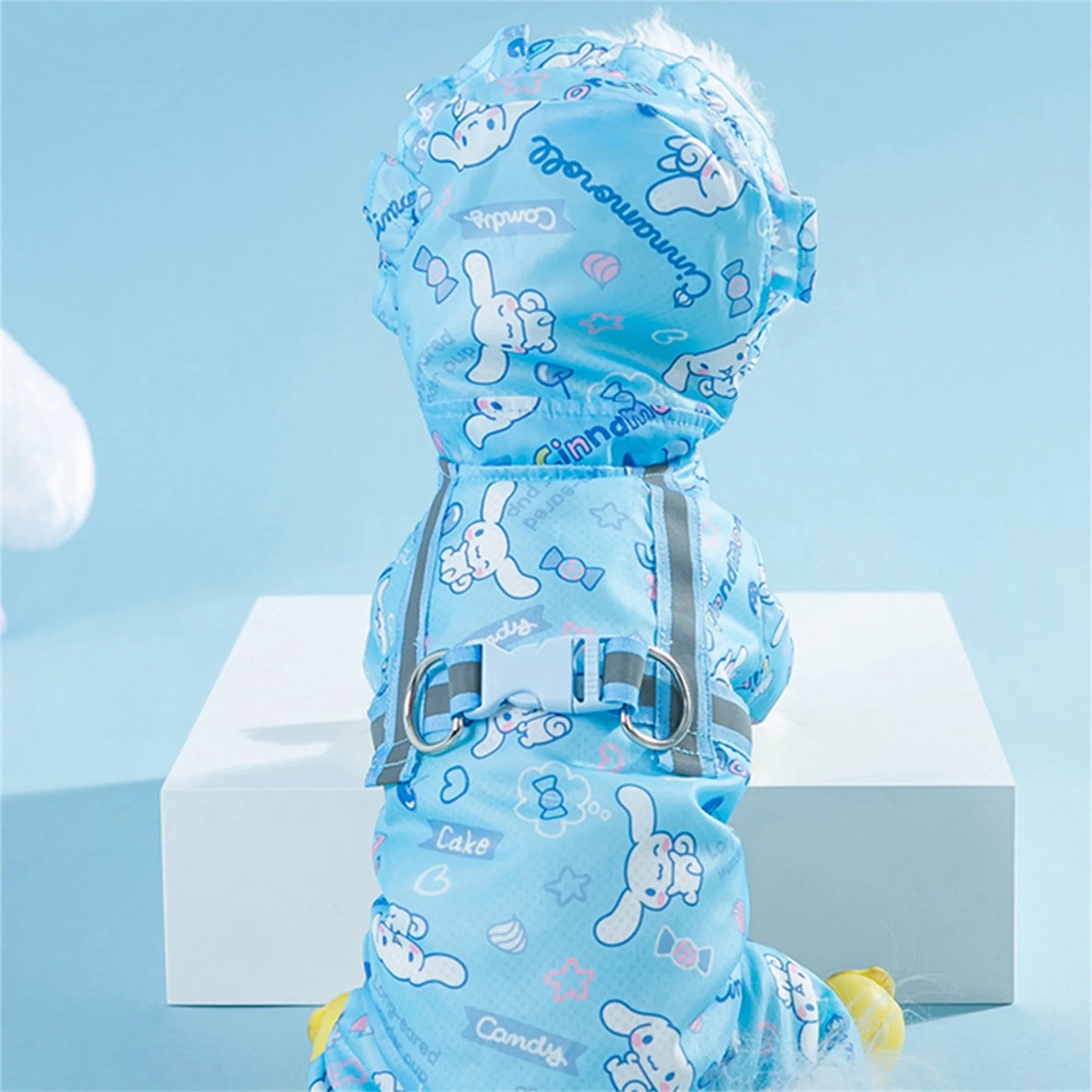 Stylish Waterproof Pet Raincoat for Dogs of All Sizes