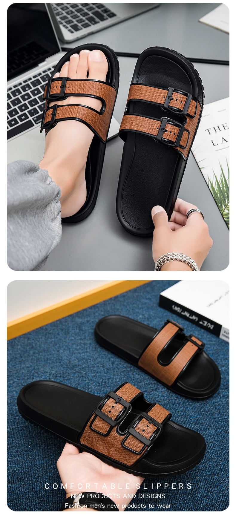 Men's Comfortable EVA Slippers for Indoor & Outdoor Use