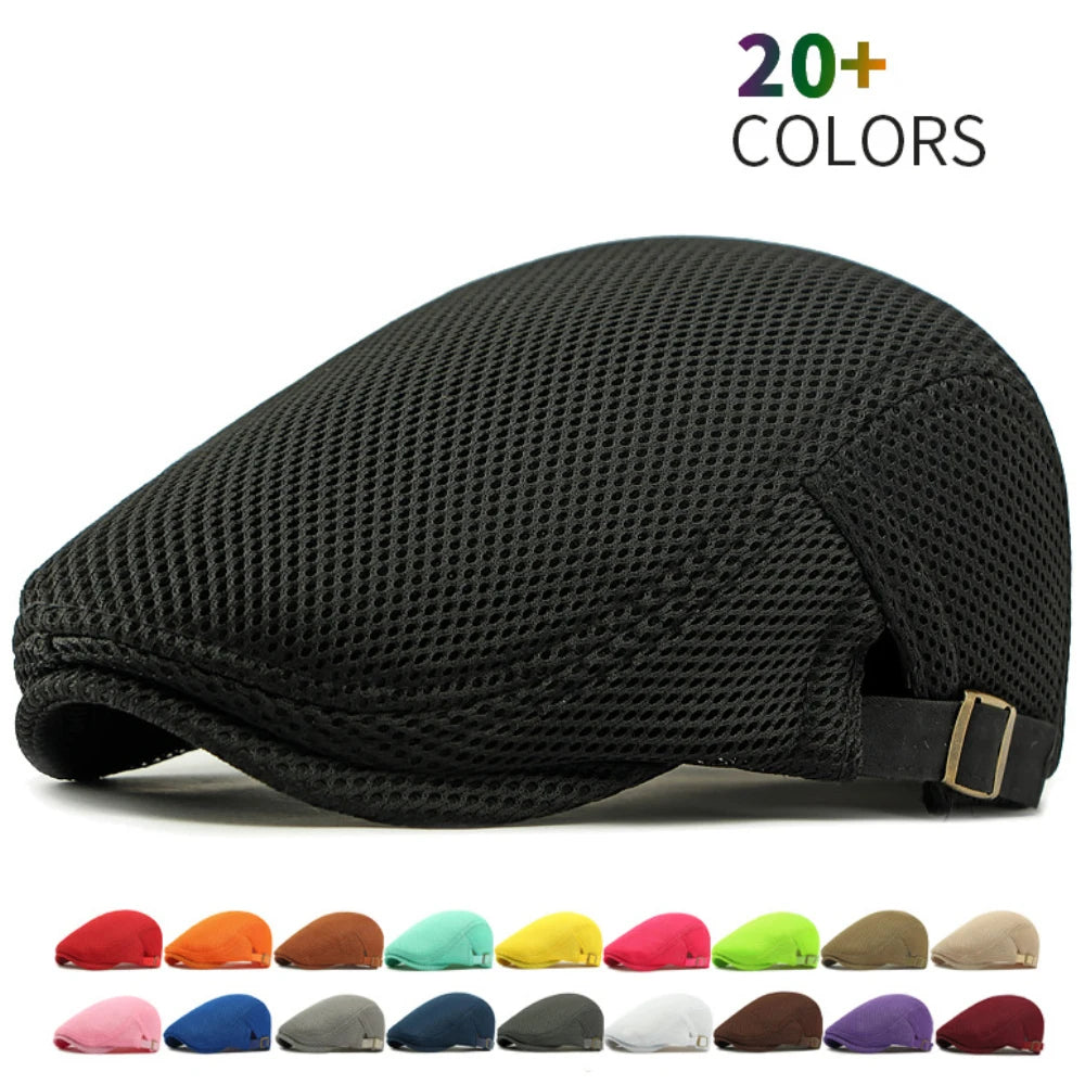 Stylish Unisex Beret Caps | Breathable Sun Hats for Summer