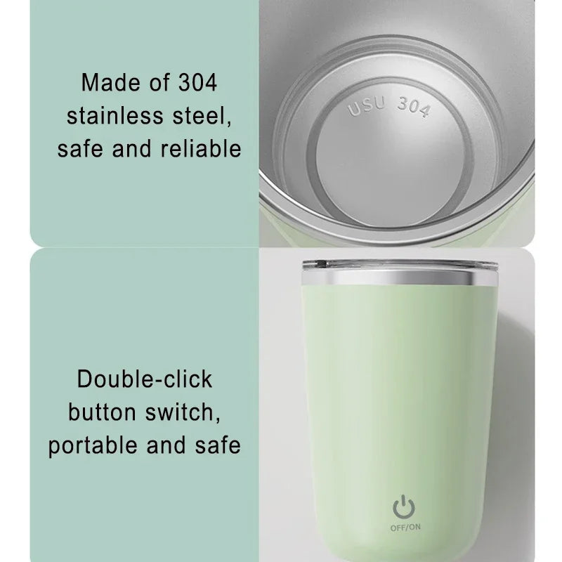 Rechargeable Automatic Coffee Stirring Mug | Electric Mixing Cup