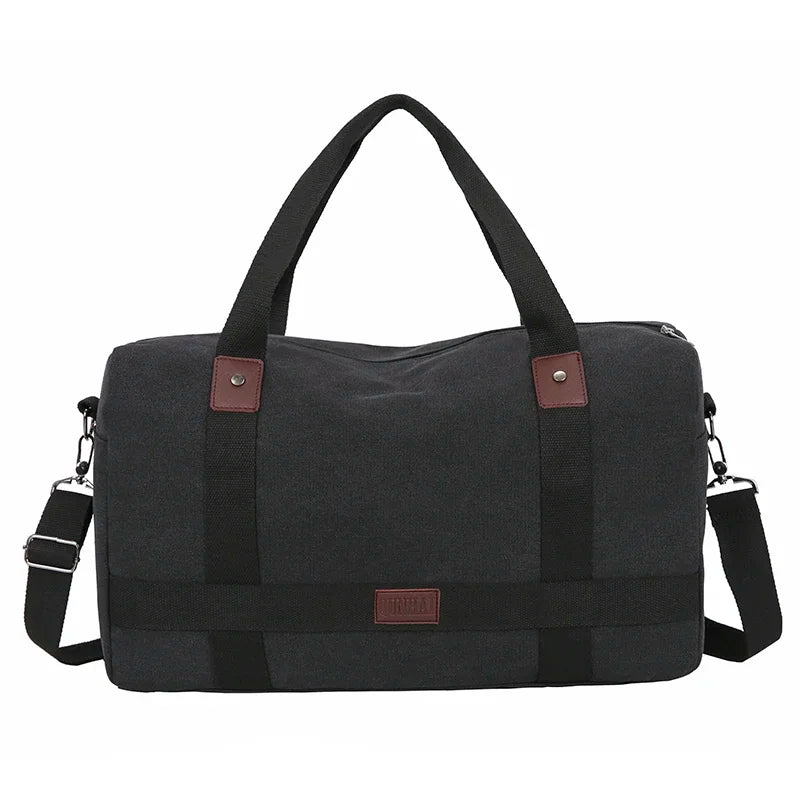 Men's Versatile Canvas Travel Bag | Large Capacity Weekend Duffel