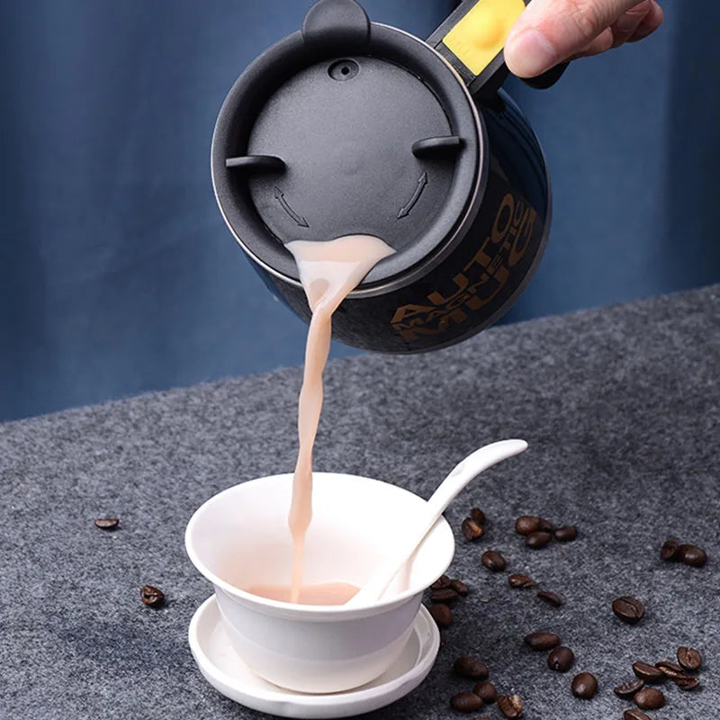 Taza eléctrica autoagitadora | Mezclador inteligente para café y leche