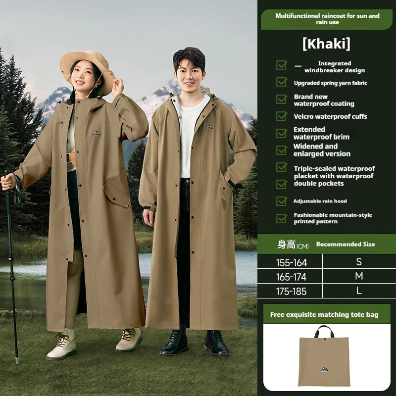 Chubasquero Engrosado para Adultos | Poncho Impermeable para Diversión al Aire Libre