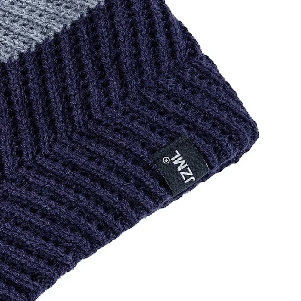 Unisex Colorful Stripes Winter Beanie | Warm Knit Ski Cap