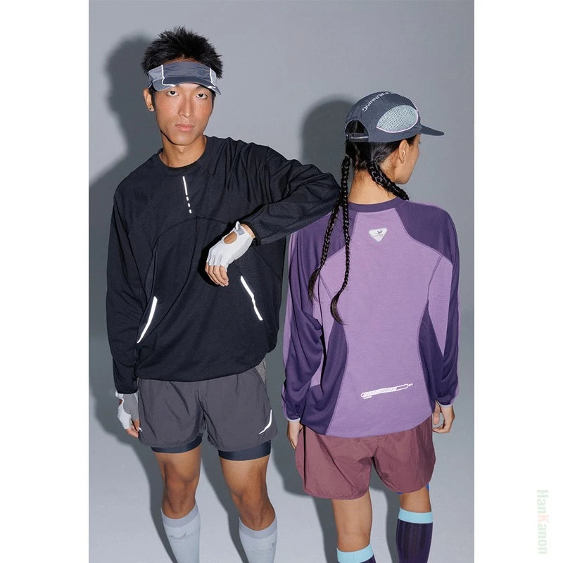 Unisex Lightweight Quick-Dry Long Sleeve T-Shirt for Outdoors