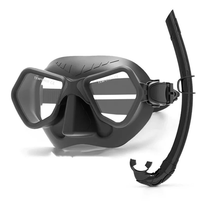 Professional Low Volume Diving Mask | Anti-Fog Silicone Snorkel Gear