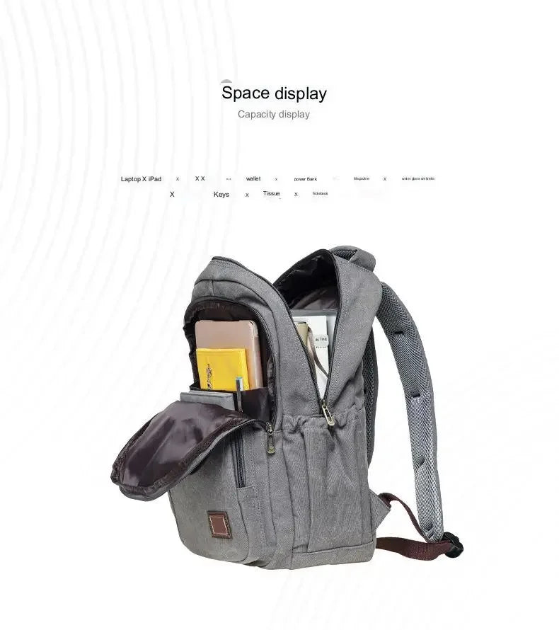 Vintage Canvas Backpack | Stylish Backpack for School & Travel
