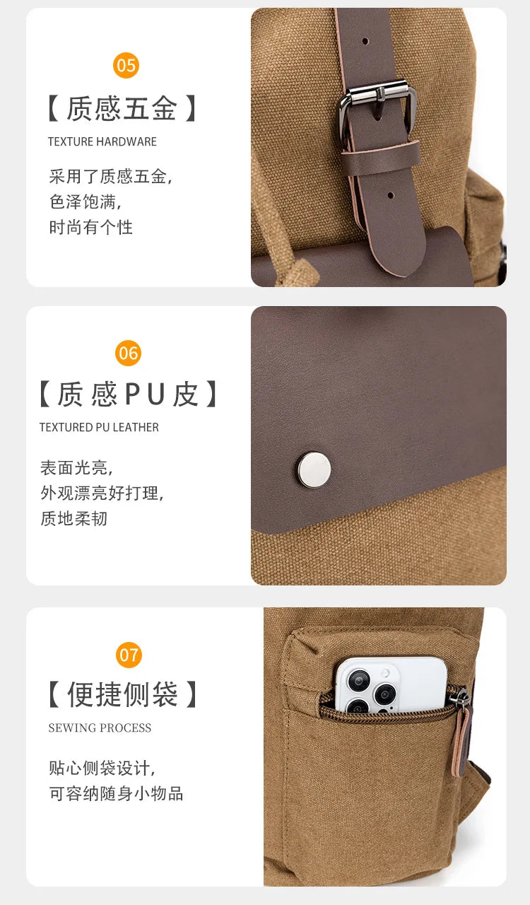 Stylish Ultra-Fine Leather Backpack for Students | Versatile & Practical