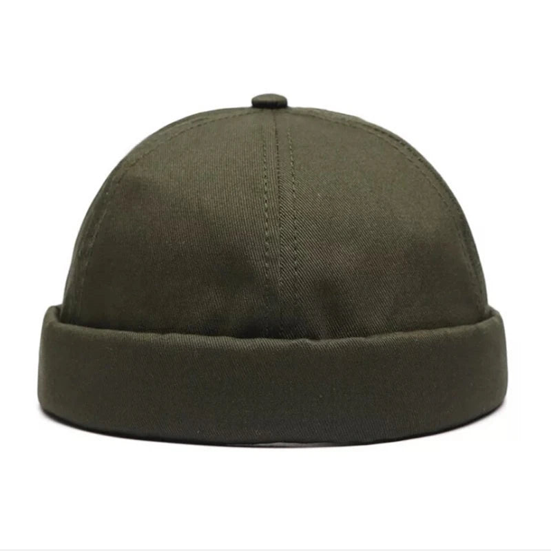 Unisex Vintage Dome Brimless Beanie | Trendy Winter Docker Hat