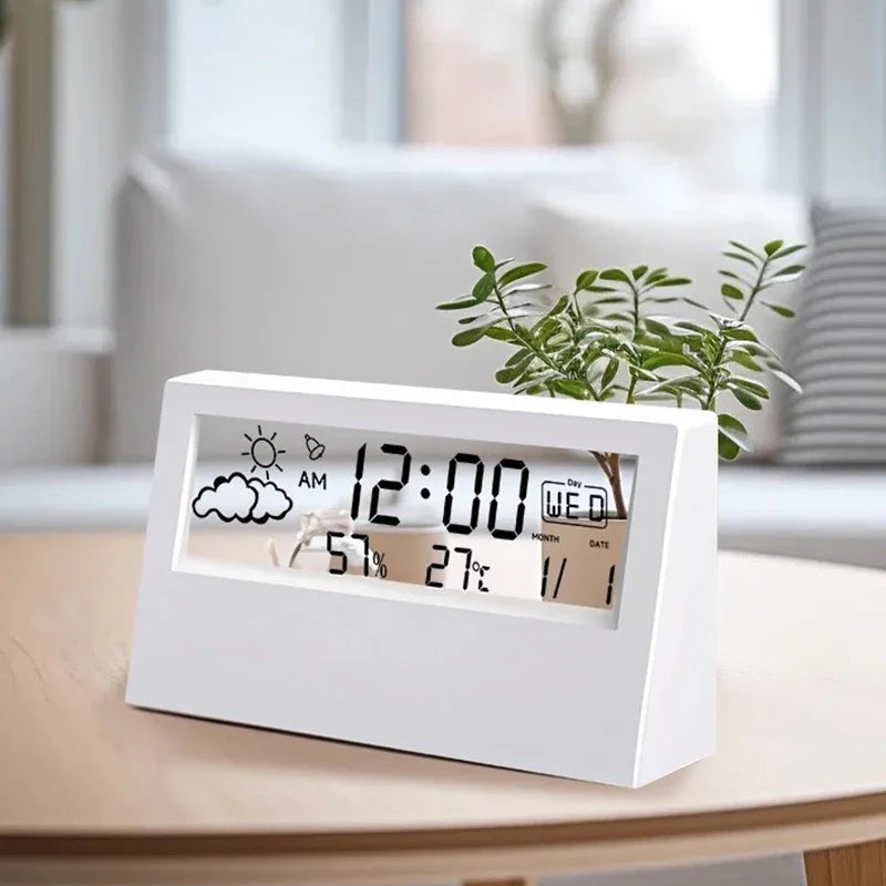 Multifunction LED Thermometer & Humidity Meter | Home Weather Station