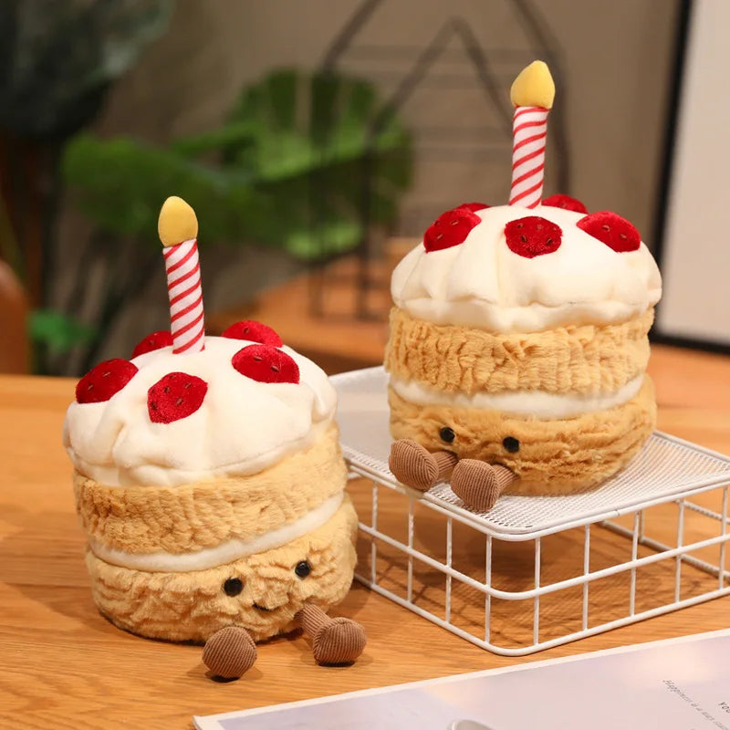 16cm Strawberry Cake Plush Doll | Sweet Pillow Party Prop
