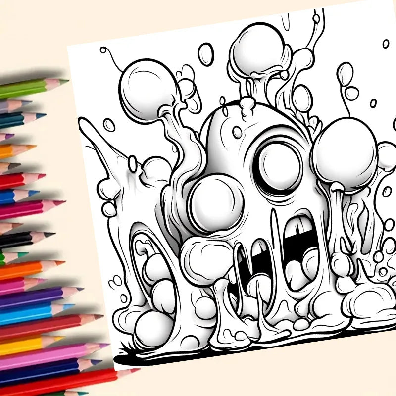 Adult Joint Graffiti Colouring Book | Creative Stress Relief