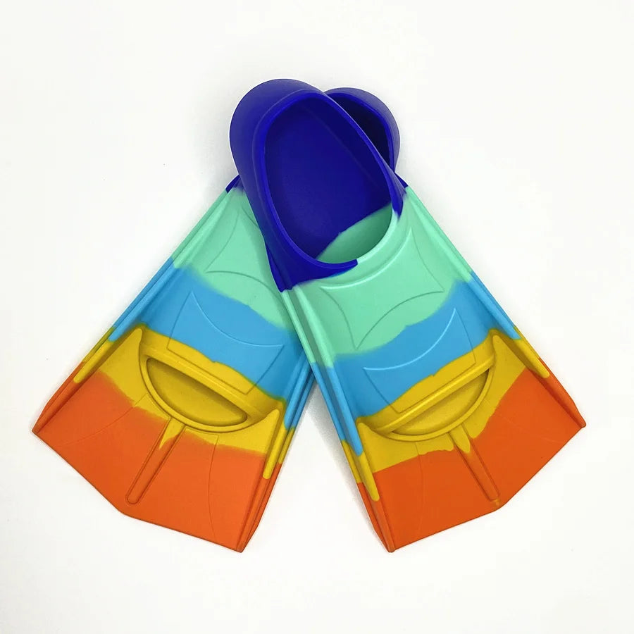 Versatile Silicone Swim Fins for Kids & Adults | Ideal for Beginners