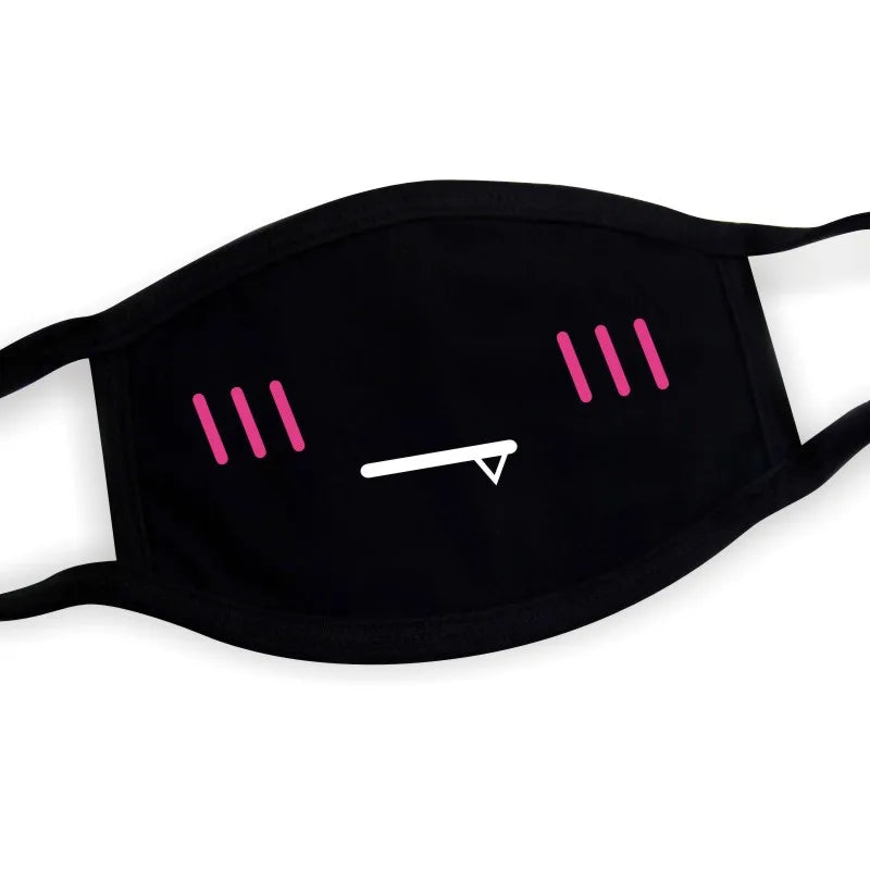 Funny Expression Anime Party Mouth Face Mask | Unisex Kawaii Mask
