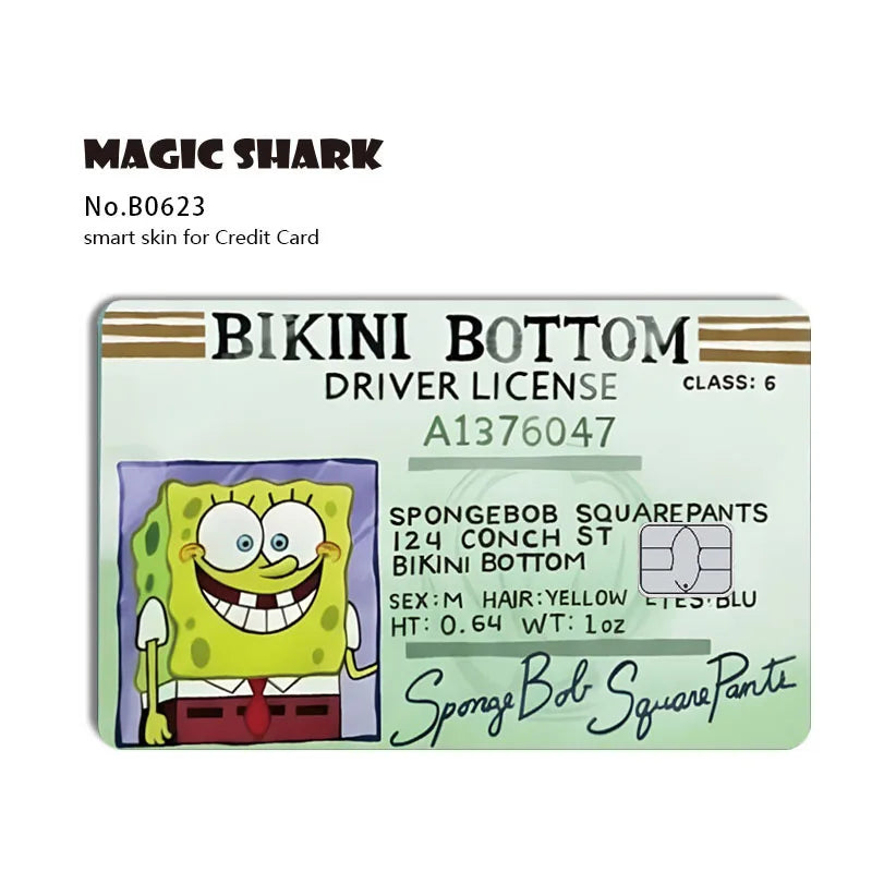 Cartoon Waterproof Skin Cover Sticker for Credit and Debit Cards