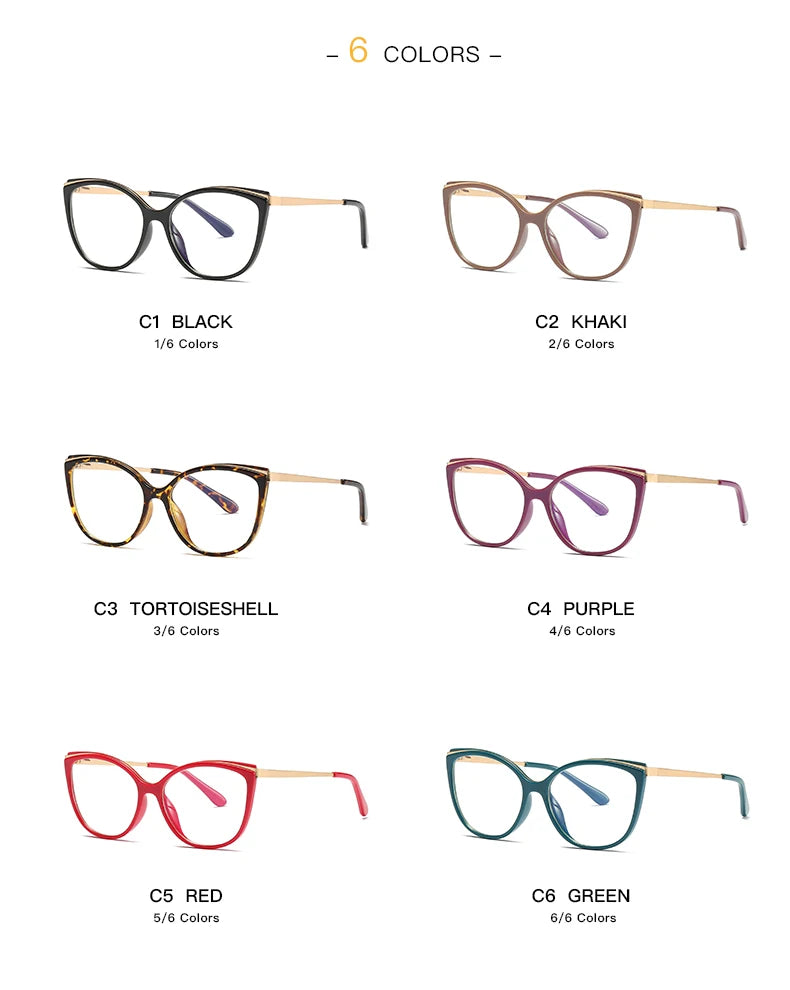 Trendy Butterfly Eyeframe Glasses for Women | Anti Blue Light 2026