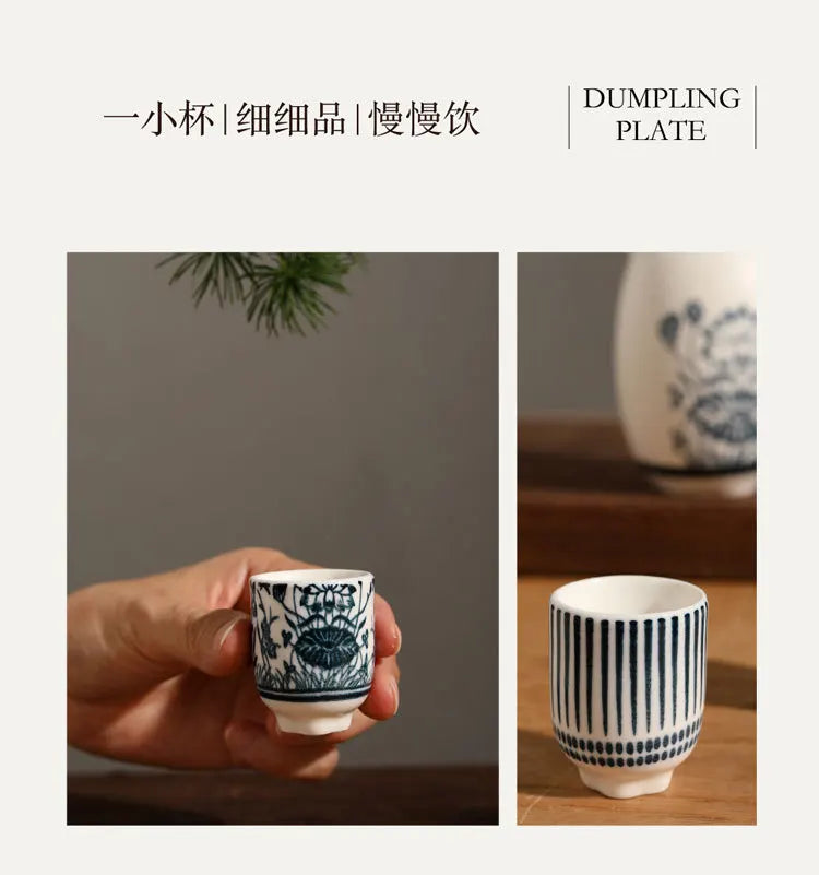 Creative Ceramic Sake Cup Set | Perfect for Tasting and Gifting