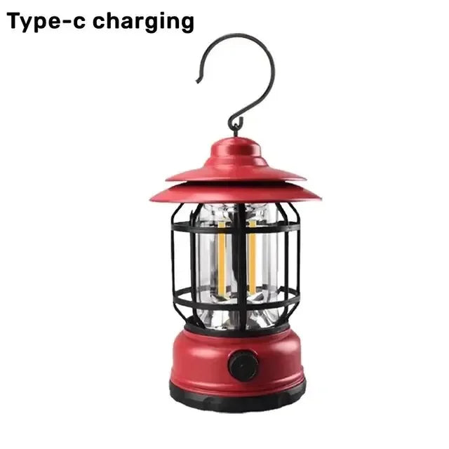 Portable Retro Lantern | Vintage Lighting for Outdoor Adventures