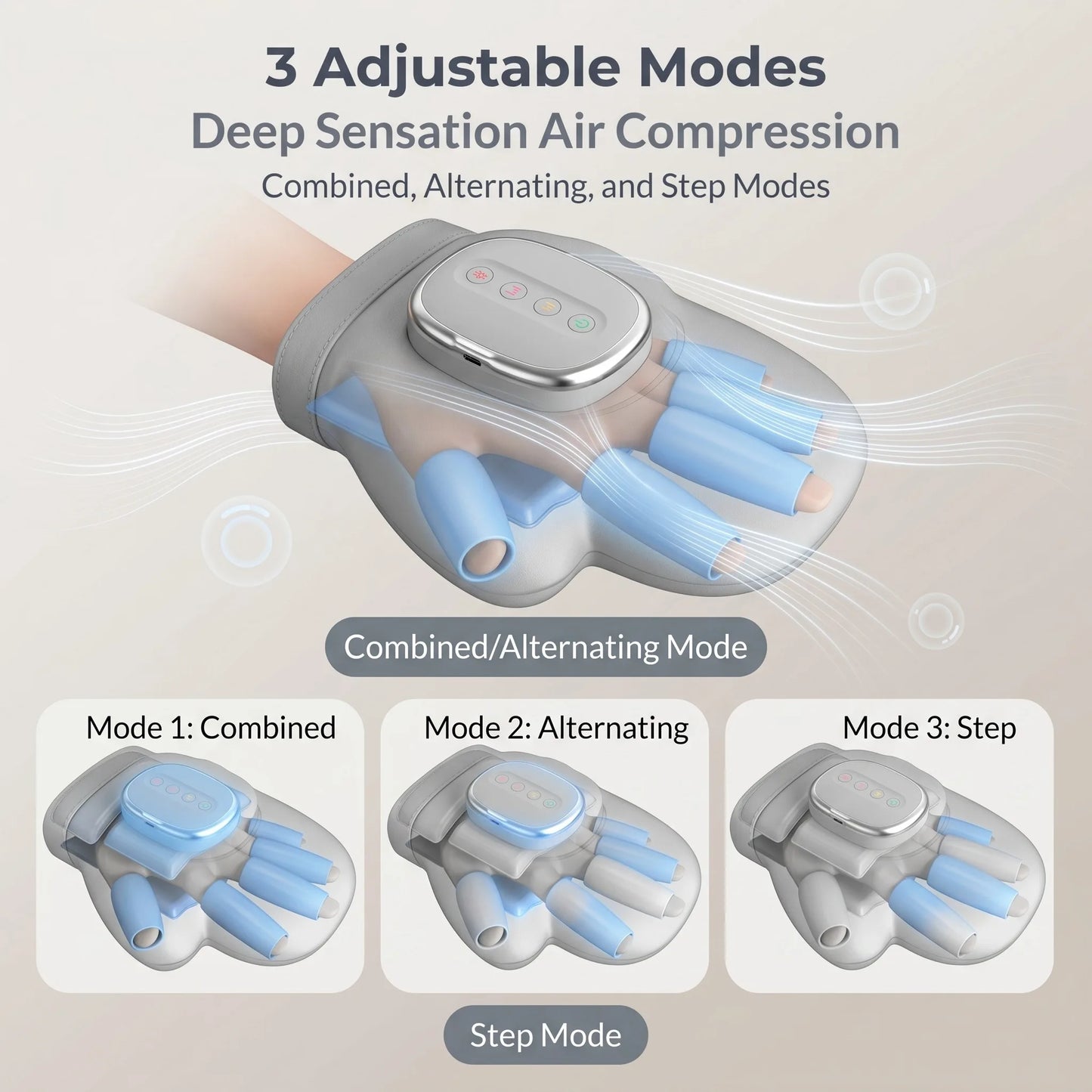Airbag Compression Hand Massager | Relaxing Vibration Glove