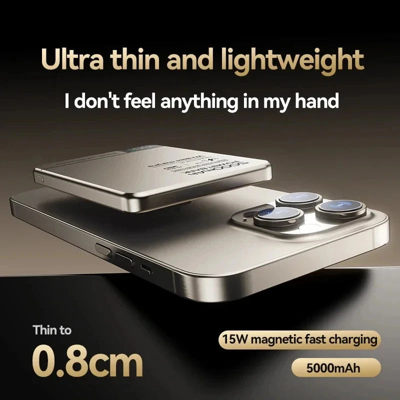 Ultra Wireless Magnetic Power Bank | Fast Charging for All Devices