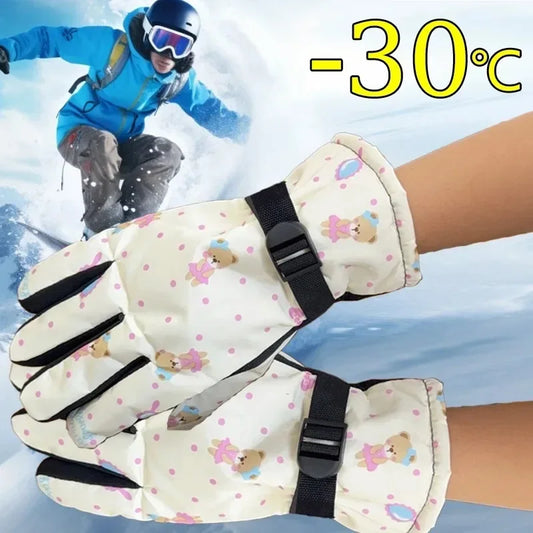 Women's Velvet Touchscreen Ski Gloves | Waterproof & Windproof