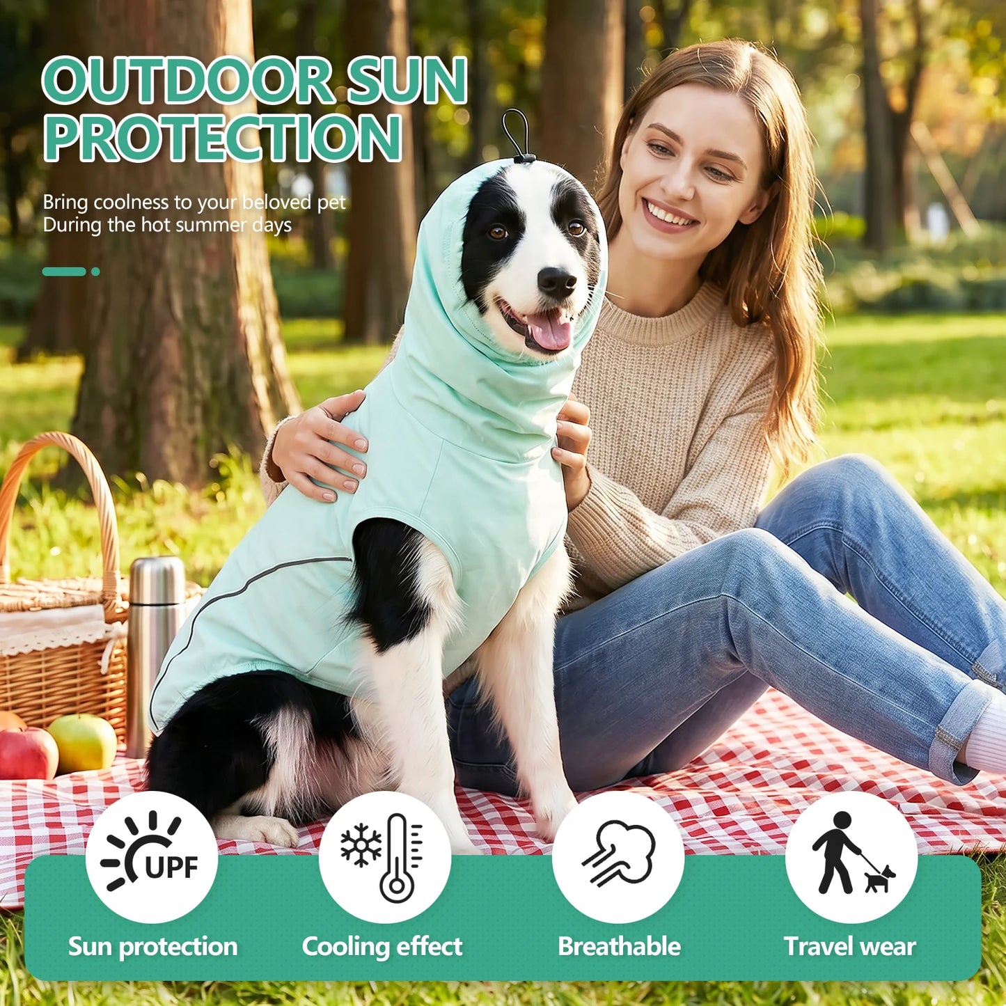 Pet Dog Sun Protective Clothing UV shirt Cooling Clothes Breathable Pets Outdoor Coatb Dogs Cats Pet Clothing in Summer