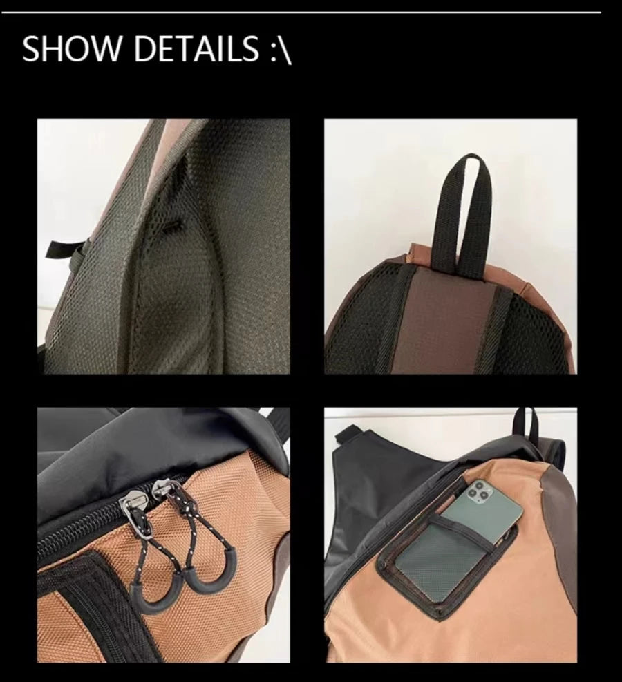 Trendy Portable Nylon Crossbody Bag for Travel & Sports