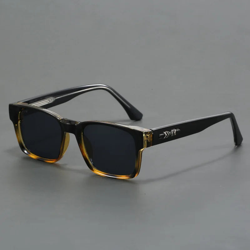 Fashionable Retro Square Full Frame Sunglasses for Men