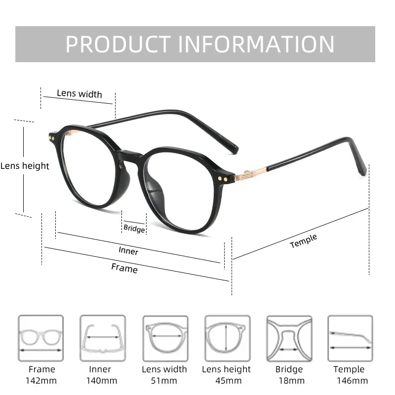 Trendy Anti-Blue Light Reading Glasses - Stylish Large Frames 2026
