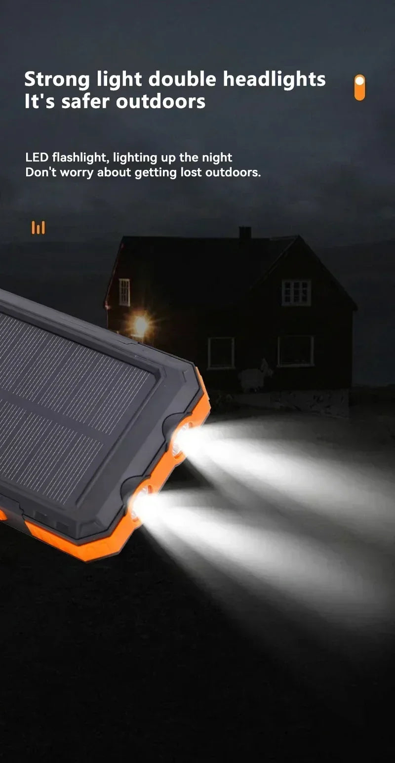 200000mAh Solar Power Bank | Fast Charging Portable Charger