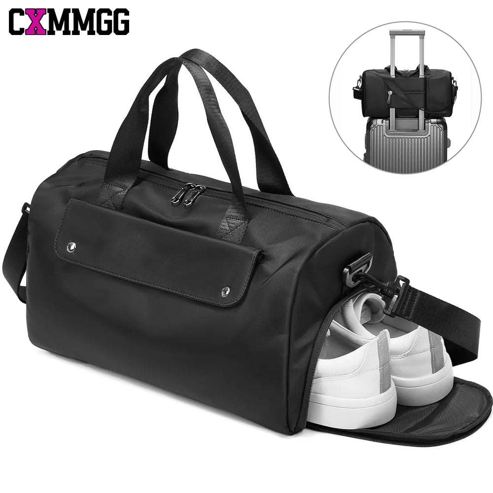 Versatile Gym Bag with Shoe & Wet Compartment for Travel & Sports