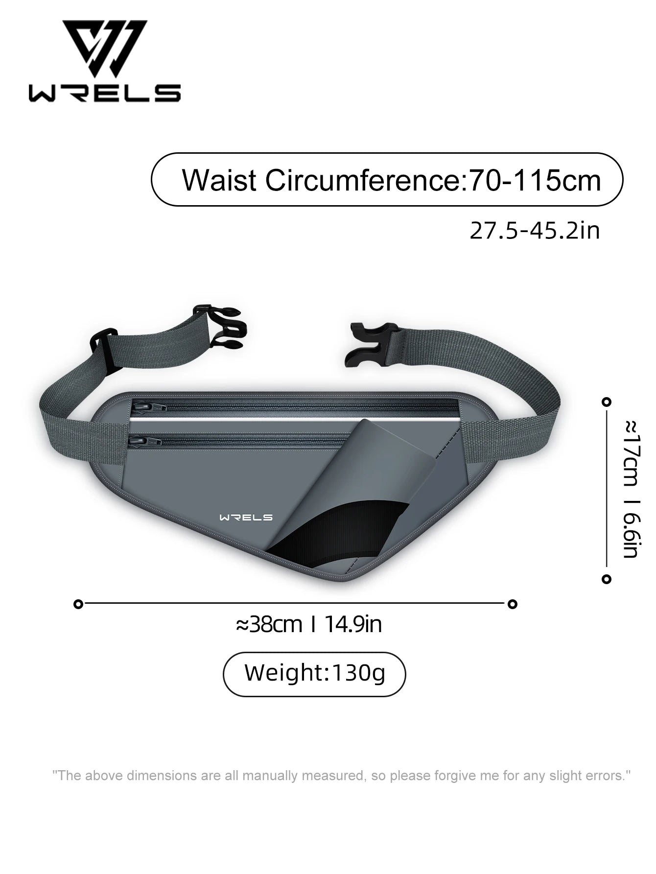 Adjustable Running Hydration Belt with Water Bottle Holder