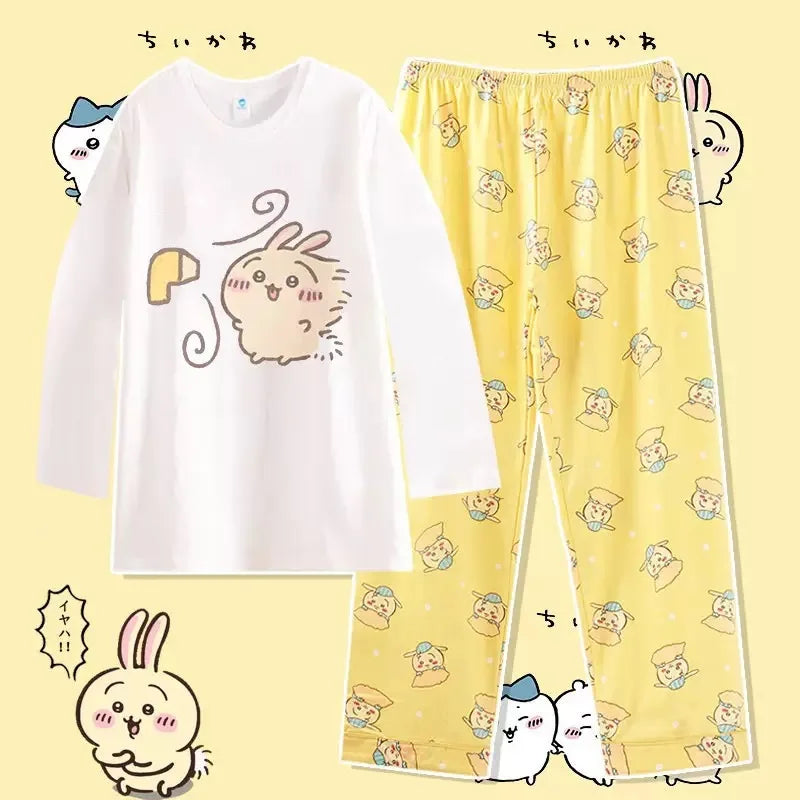 Cute Cartoon Pattern Summer Pajamas for Relaxed Comfort