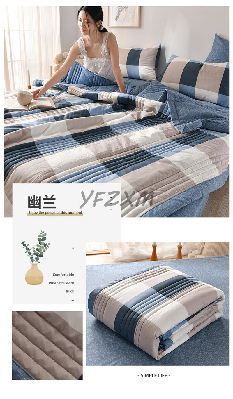 Lightweight Breathable Summer Quilt | Soft Comfortable Blanket