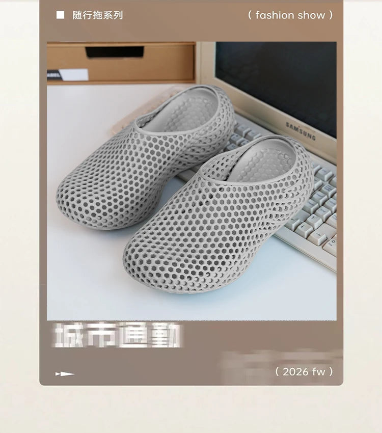 Men's Breathable EVA Clogs | 3D Printed Non-Slip Garden Shoes