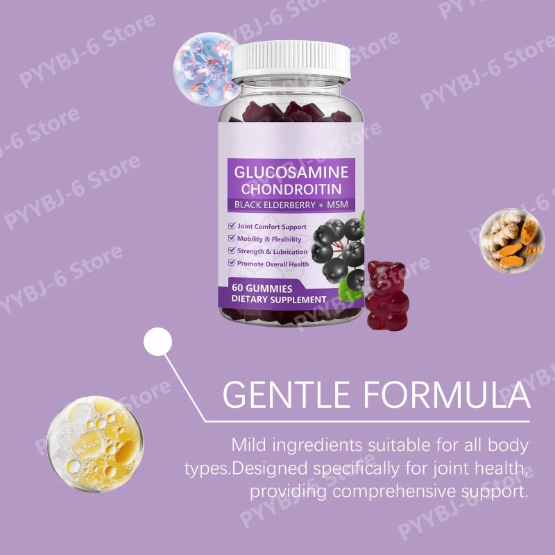 Joint Health Gummies with Black Elderberry & MSM for Mobility