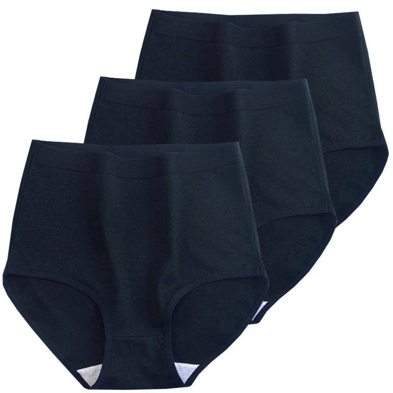 Plus Size High Waist Cotton Briefs for Women | Breathable Comfort
