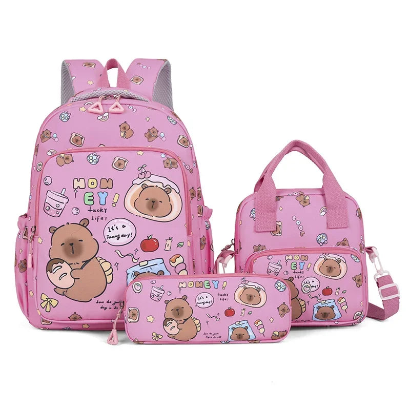Colorful 3-Piece Backpack Set for School | Fun & Functional