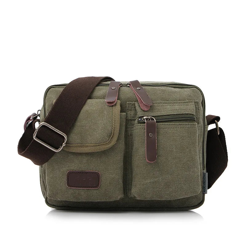 Men's Retro Canvas Shoulder Bag | Stylish Casual Messenger