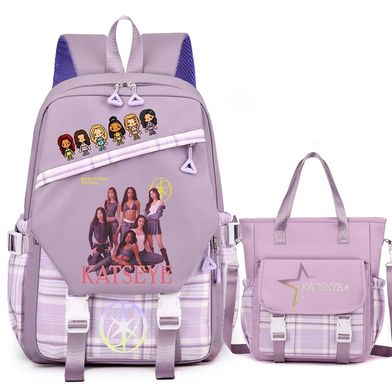 Vintage Girl Group Backpack | Multifunctional Women's Rucksack
