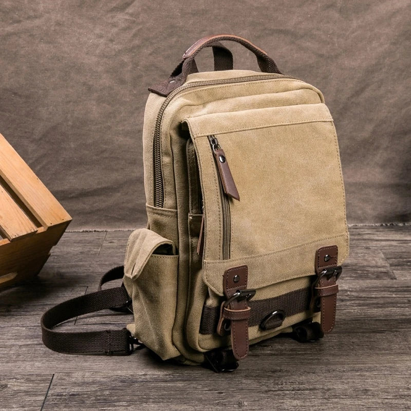 Stylish Mini Vintage Canvas Backpacks for Everyday Use