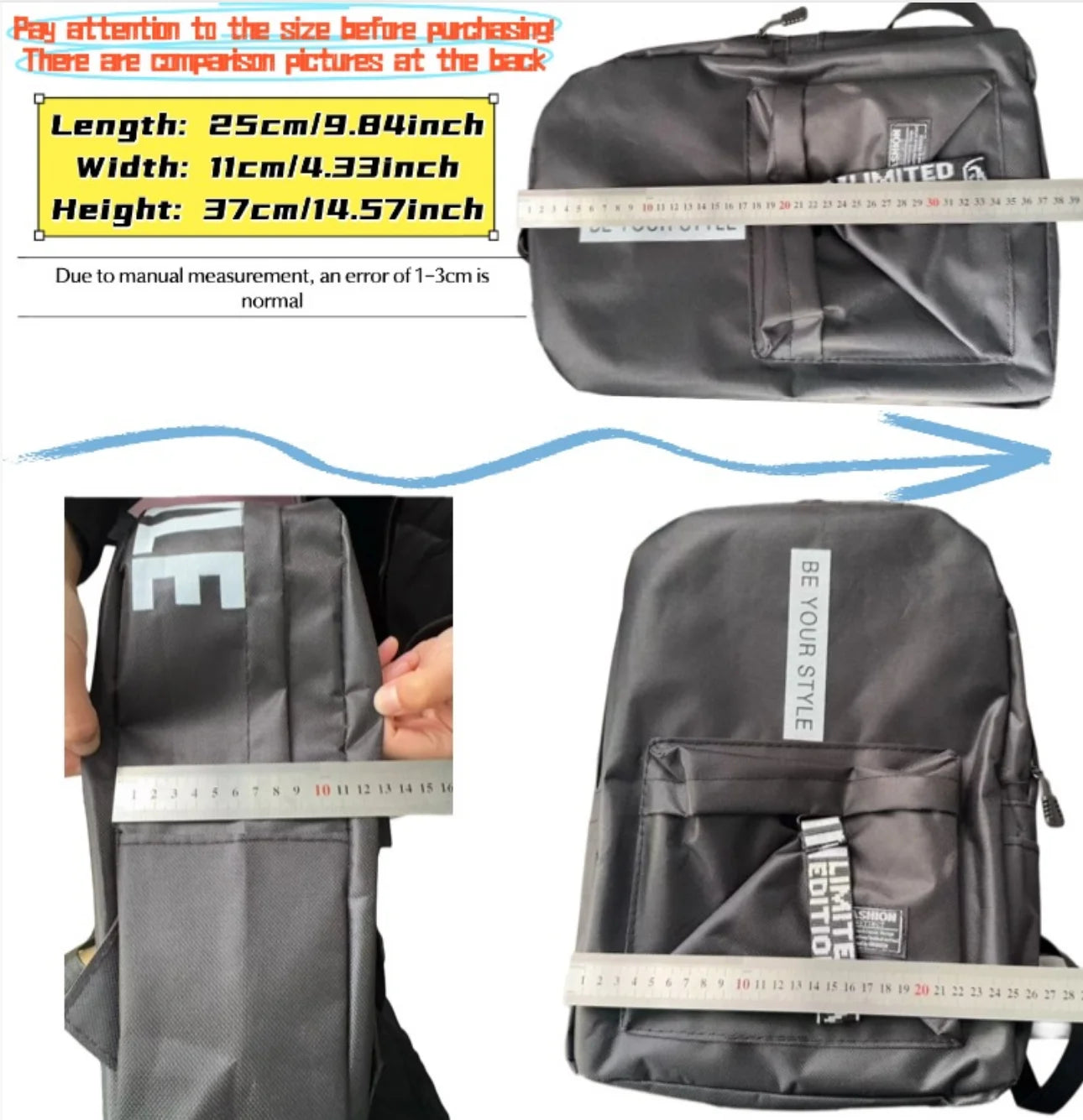 Stylish Unisex Fashion Backpack | Large Capacity Student Bag