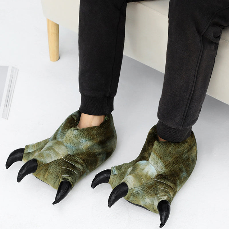 Fluffy Bigfoot Bear Paw Slippers | Cozy Unisex Indoor Slides