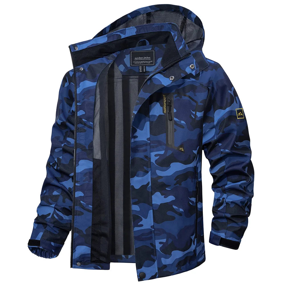Chaqueta Impermeable Ligera para Hombre | Cortavientos Versátil para Exteriores