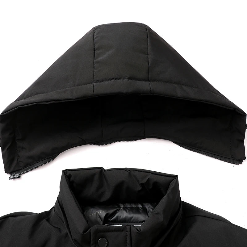 Chaqueta casual de cuero sintético para hombre | Abrigo elegante de invierno