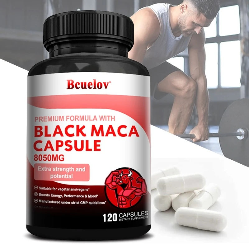 Powerful Maca Supplement for Energy & Endurance | Vegan Capsules