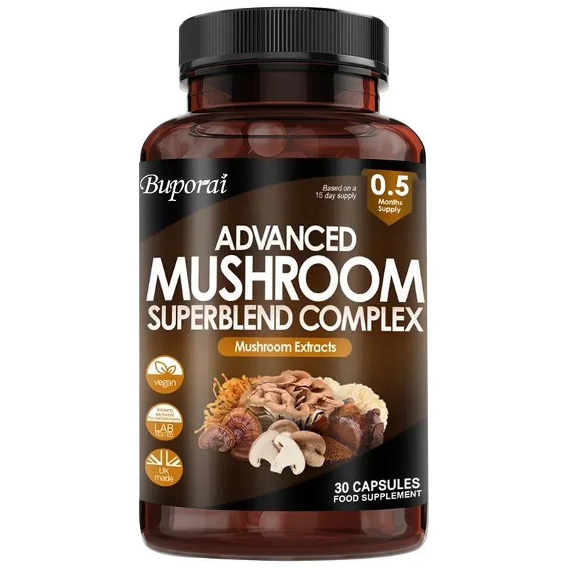 Mushroom Super Blend Complex for Brain & Immune Support