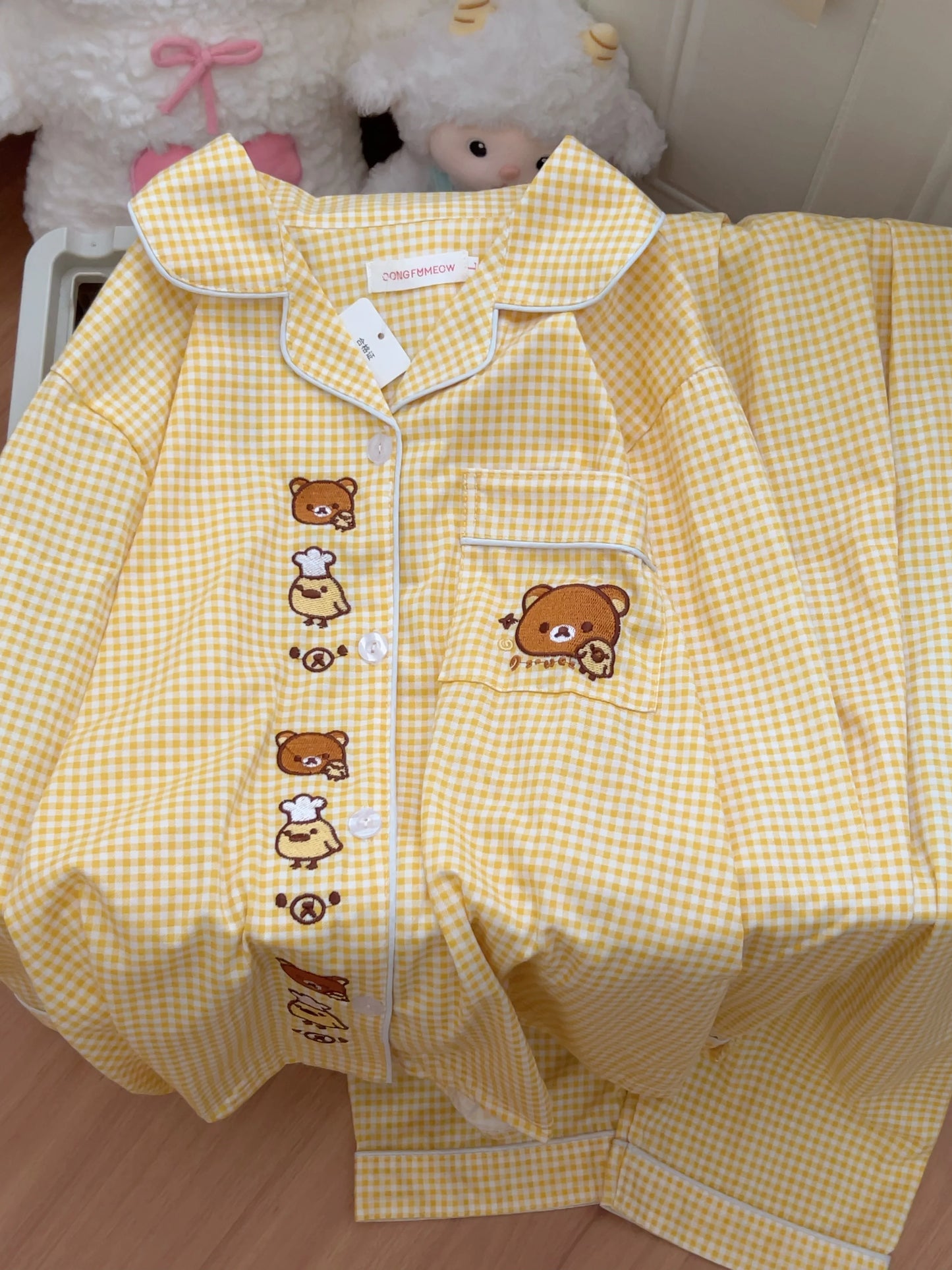 Kawaii Women's Long Sleeve Pajamas | Cozy Anime Home Wear
